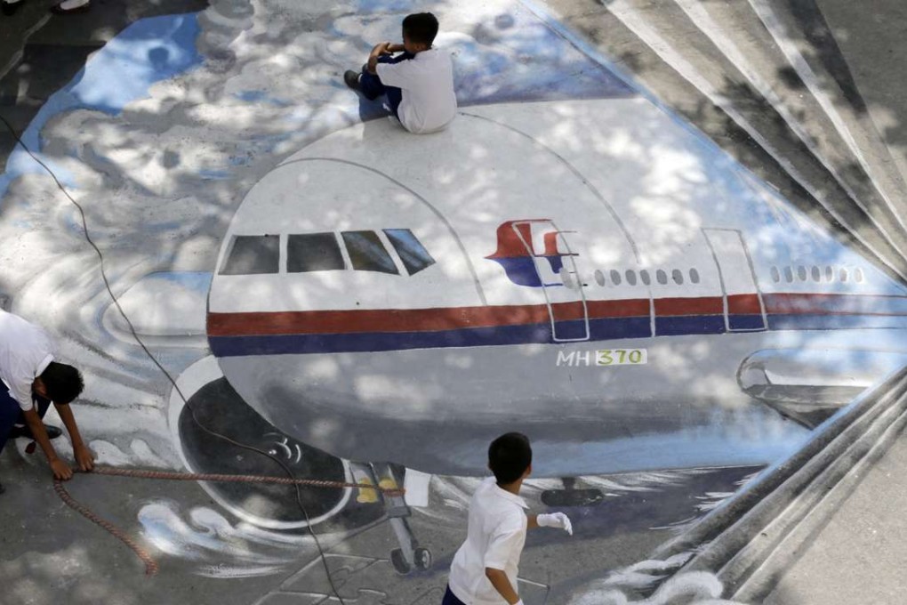 A painting of Malaysia Airlines Flight MH370. Picture: EPA