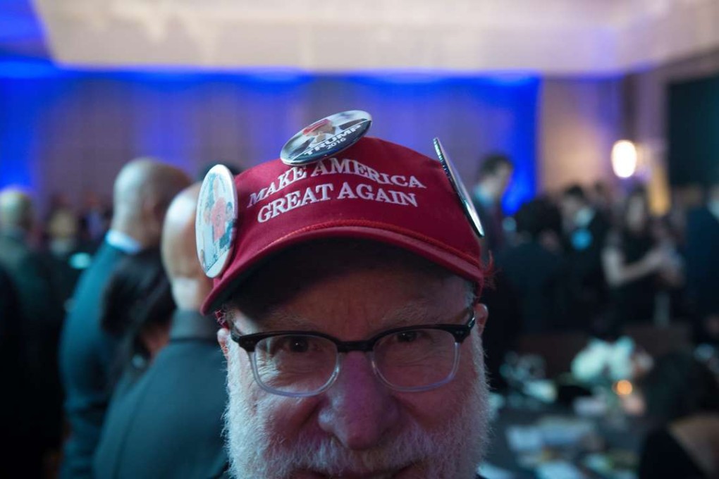 A supporter of US President-elect Donald Trump attends the Zionist Organisation of America annual dinner, in New York, on November 20. Photo: EPA