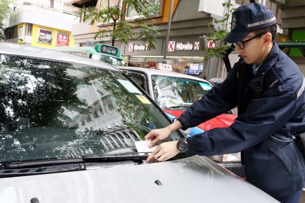 Combating illegal parking was one of Police Commissioner Stephen Lo’s key traffic enforcement priorities this year. Photo: Dickson Lee