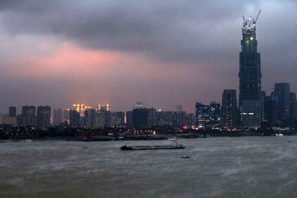 The city of Wuhan in Hubei province, where a plot sold for a record 11 billion yuan. Photo: Xinhua