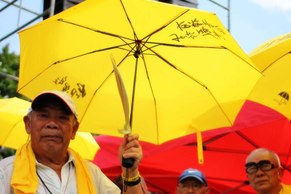 Protesters in a still from Evans Chan’s documentary Raise the Umbrellas. Photo: P. H. Yang