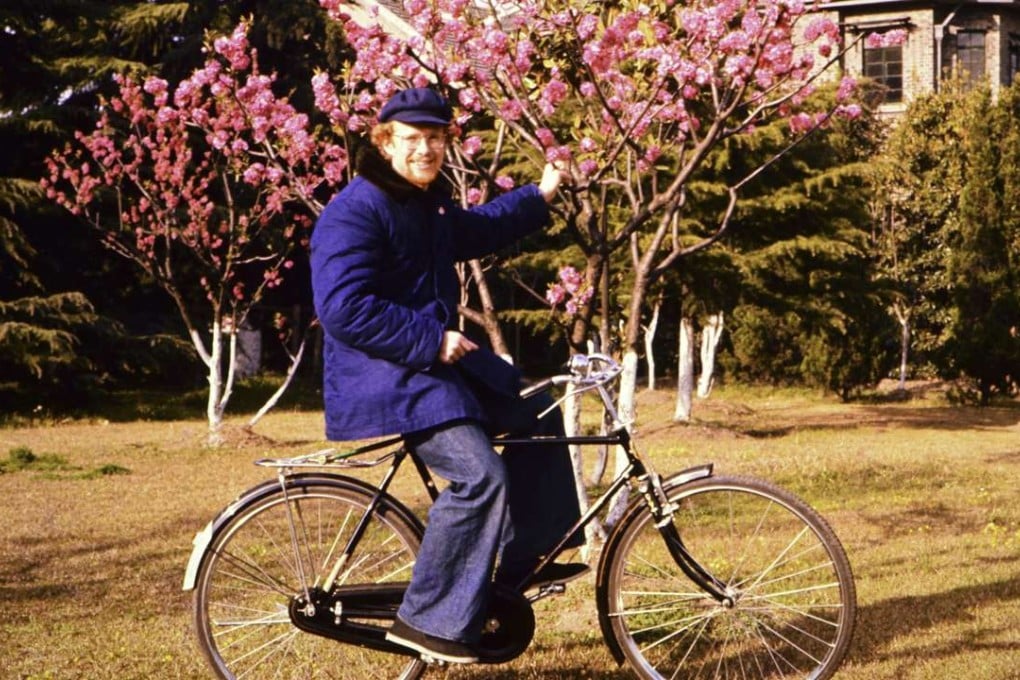 Richard Kirkby in Nanjing, in 1975, where he was forbidden from riding bicycles.