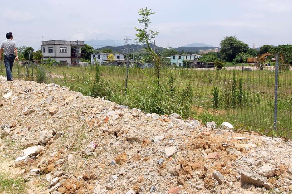 Illegal dumping in Ho Sheung Heung. Photo: Dickson Lee