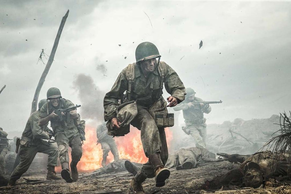 Andrew Garfield as Desmond Doss in a still from Hacksaw Ridge. Photo: Mark Rogers, Summit Entertainment