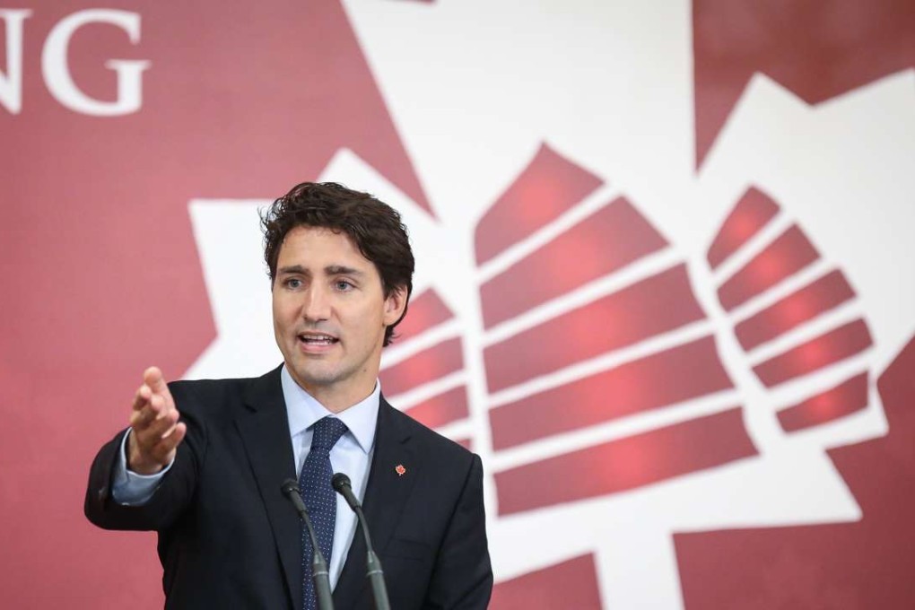 Canadian prime minister Justin Trudeau attends a Canada-Hong Kong Business Luncheon in Admiralty in September. Photo: K. Y. Cheng