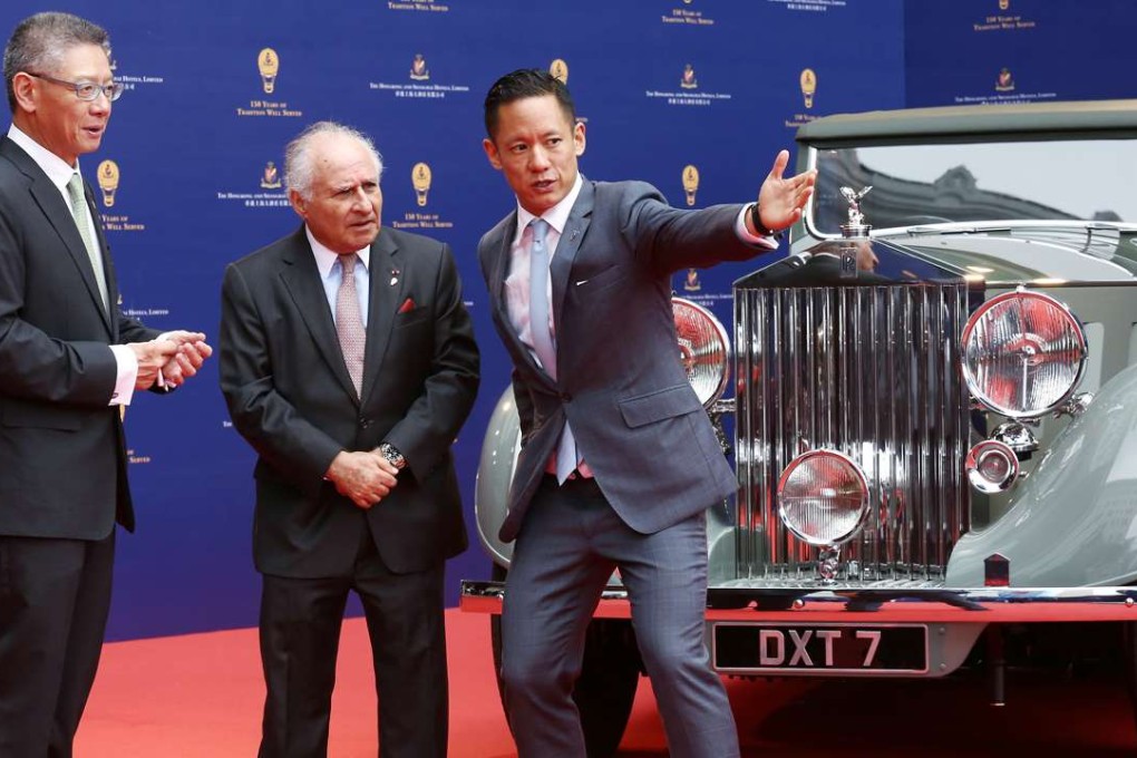 Hongkong and Shanghai Hotels, operator of the iconic Peninsula hotel, sees new challenges ahead that include the integration of big data into its operations. Depicted from left, chief executive Clement Kwok, chairman Michael Kadoorie, and vice president of marketing Robert Cheng . Photo: Jonathan Wong