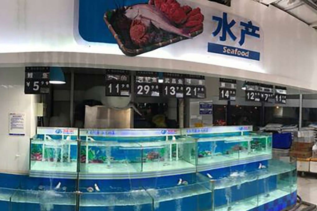 Empty fish market in Beijing. Photo: SCMP Pictures