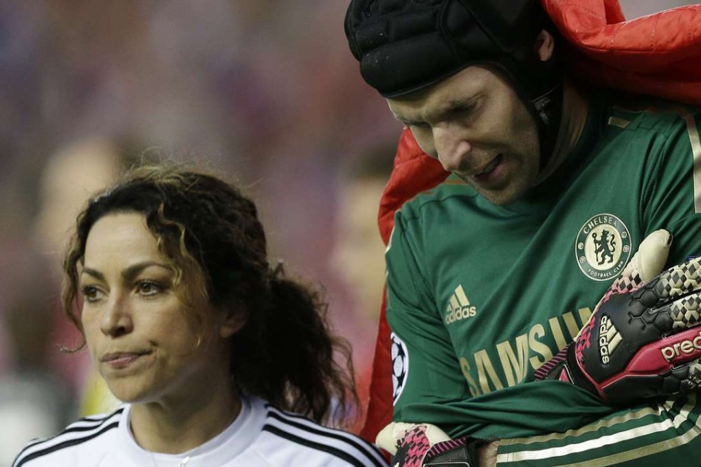 Eva Carneiro (left) with goalkeeper Petr Cech. Photo: AP