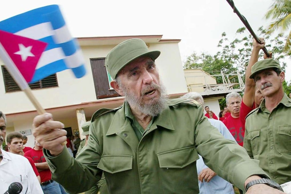 Fidel Castro speaks to journalists in 2002. Photo: AFP