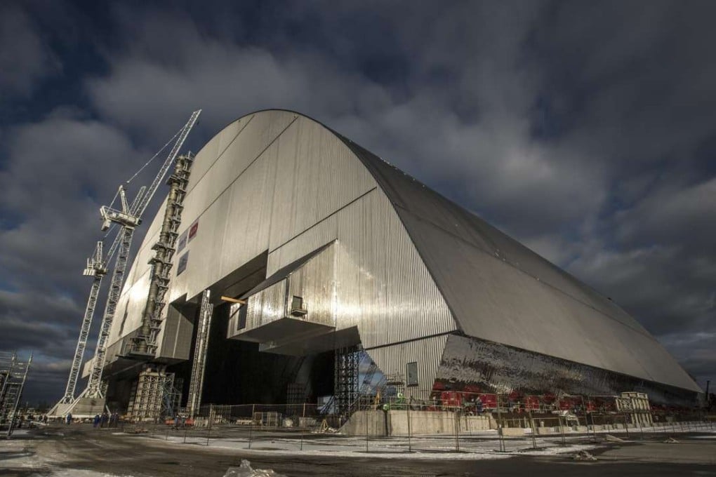 Concerns over the safety of the disintegrating concrete shelter - built by 90,000 people in just 206 days - prompted the European Bank for Reconstruction and Development (EBRD) to spearhead a US$2.2 billion project to install a new safety dome. Photo: EPA