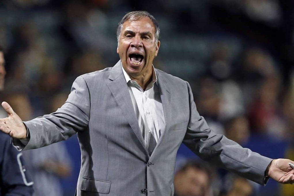 Then Los Angeles Galaxy coach Bruce Arena. Photo: AP