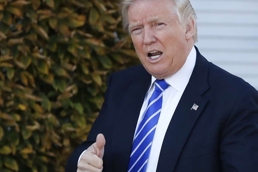 US President-elect Donald Trump may have to face reality and give the thumbs-up to greater business engagement with China, often demonised as a cause for America’s decline. Photo: AP