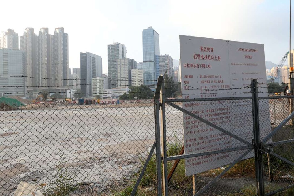 A Kai Tak site that was put up for tender by the Hong Kong Lands Department. Photo: Nora Tam