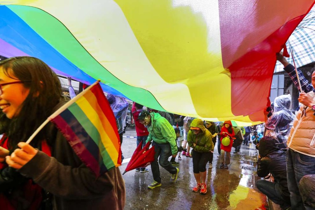 Despite the rain, 6,800 people took part in the march. Photo: Dickson Lee
