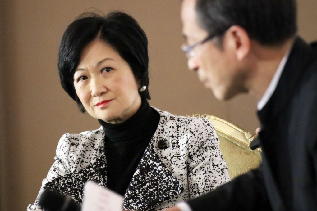 Regina Ip Lau Suk-yee made the comments at Master-Insight’s annual forum in Admiralty. Photo: Felix Wong