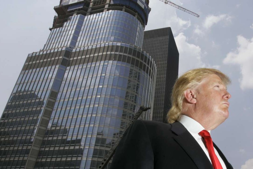 Donald Trump is profiled against his then under construction Trump International Hotel & Tower in Chicago, in this 1997 photo. Many citizens voted for Trump because they saw him as a successful businessman. Photo: AP