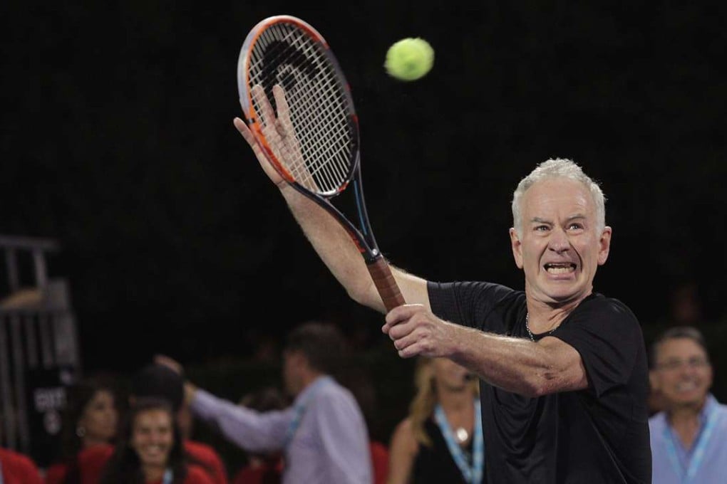 At the age of 57, former tennis world No. 1 John McEnroe is living proof of the benefits of playing the game. Racquet sports deliver the biggest reduction in risk of death. Photo: AFP