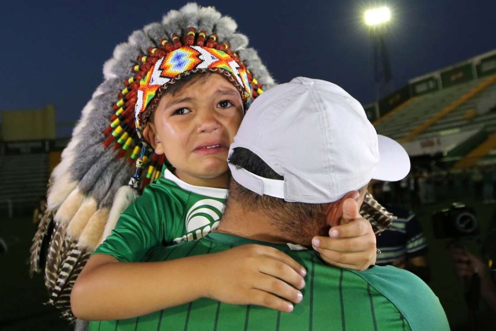 A fan of Chapecoense soccer team. Photo: Reuters