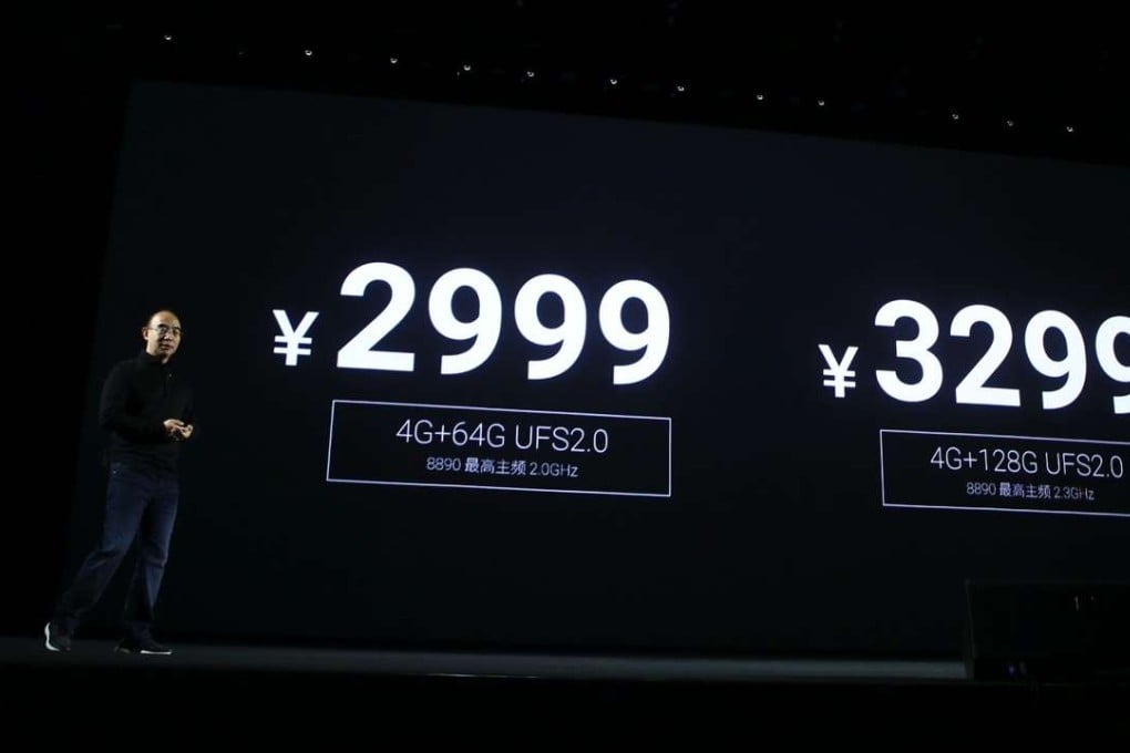 Meizu chief executive Bai Yongxiang said the company will release its new smartphone Pro 6 Plus on December 8, with the 64GB model priced at 2,999 yuan. Photo: AP