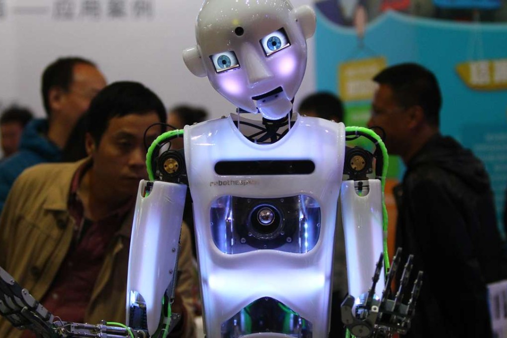 A robot performs at the 2016 World Robot Conference in Beijing last month. Photo: Simon Song