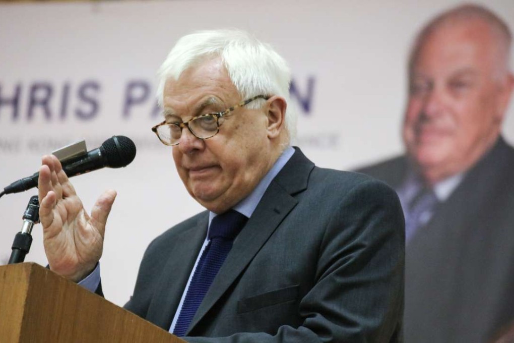 Chris Patten slammed independence advocates as delusional idiots undermining the just cause of democracy. Photo: Felix Wong