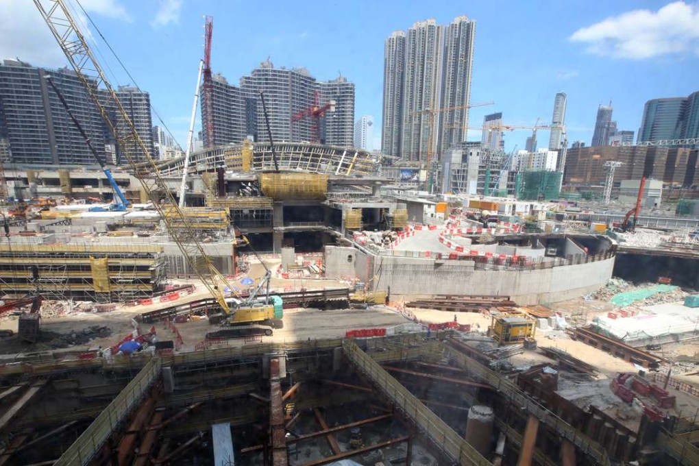 Construction in West Kowloon. Photo: Felix Wong