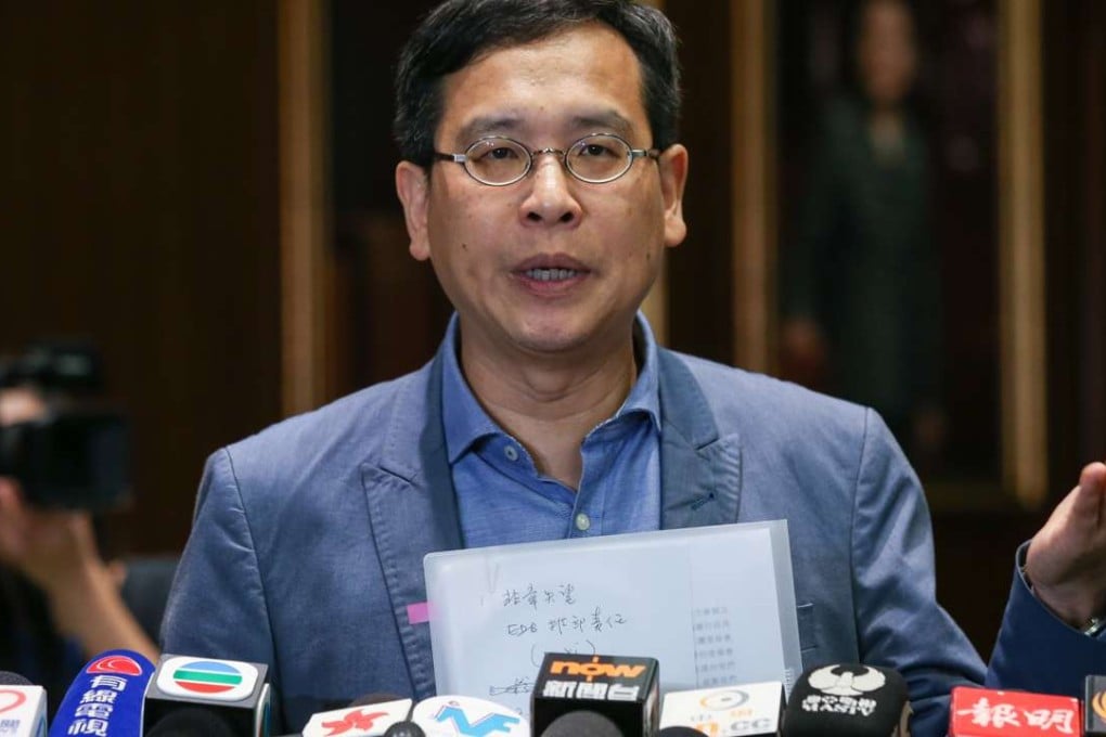 Lawmaker Ip Kin-yuen expresses concern about the release of TSA data. Photo: Dickson Lee