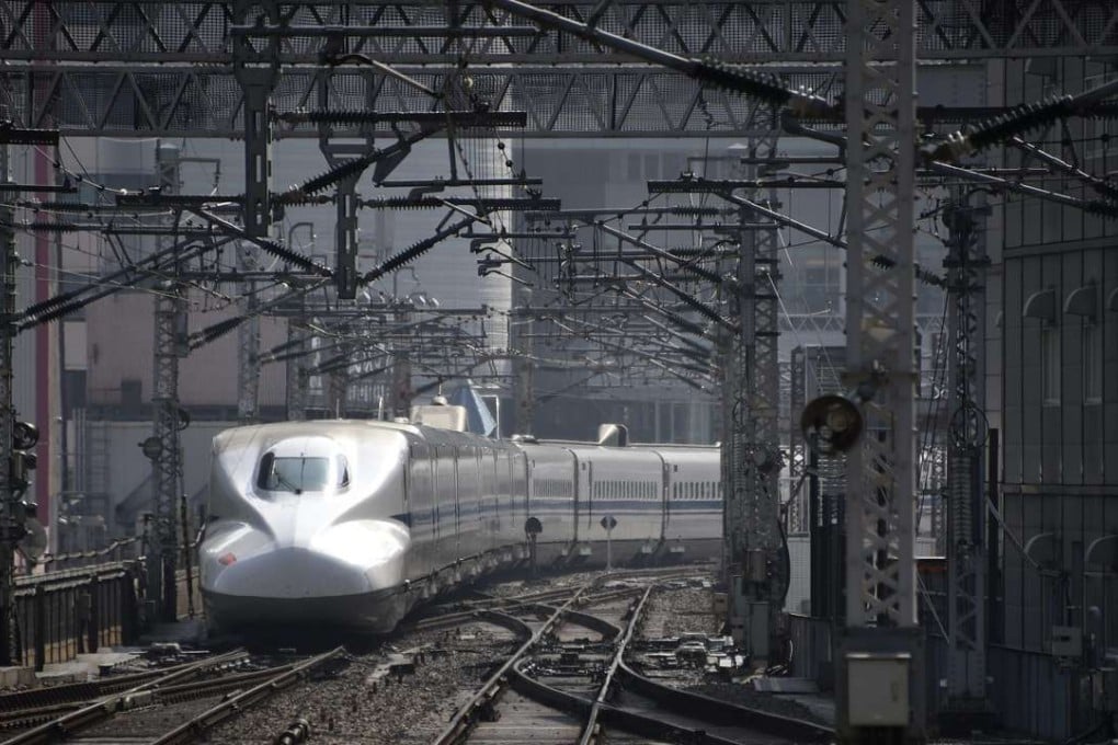 A N700 Series Shinkansen high-speed train in Tokyo. A meeting in Japan later in December between Prime Minister Shinzo Abe and Russian President Vladimir Putin has revived suggestions that the two nations could build a rail link that would link Tokyo with Moscow. File photo: EPA