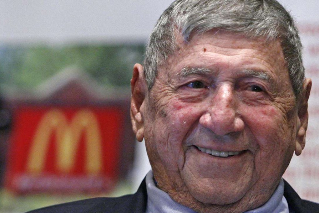 Big Mac creator Michael “Jim” Delligatti attends his 90th birthday party. Photo: AP