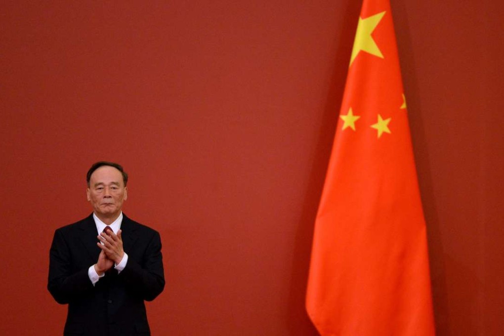 Wang Qishan, head of the Central Commission for Discipline Inspection, who has said two senior Communist Party members have been held accountable ‘systemic corruption’ in their department. Photo: AFP