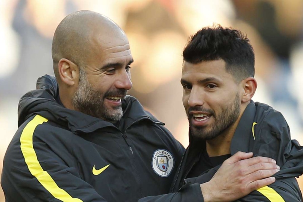 Manchester City manager Pep Guardiola will be counting on another solid performance form his star striker Sergio Aguero this weekend. Photo: Reuters