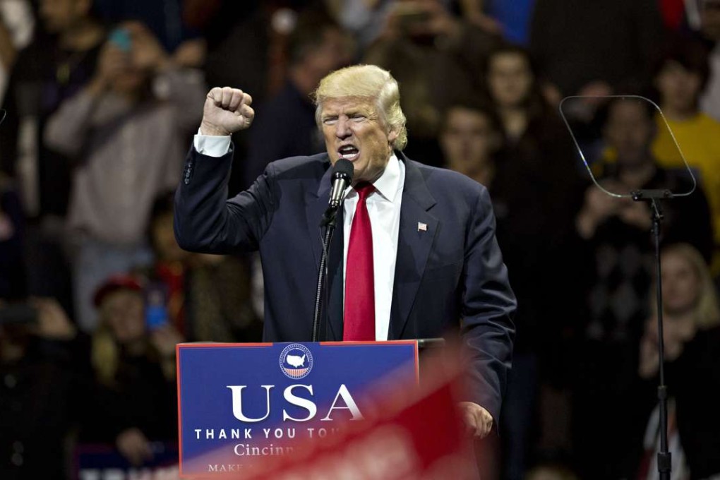 US president-elect Donald Trump, in Cincinnati. Photo: Bloomberg