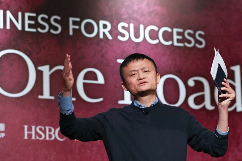 Jack Ma, executive chairman of Alibaba Group, attends the SCMP China Conference in Admiralty on Friday. Photo: Nora Tam