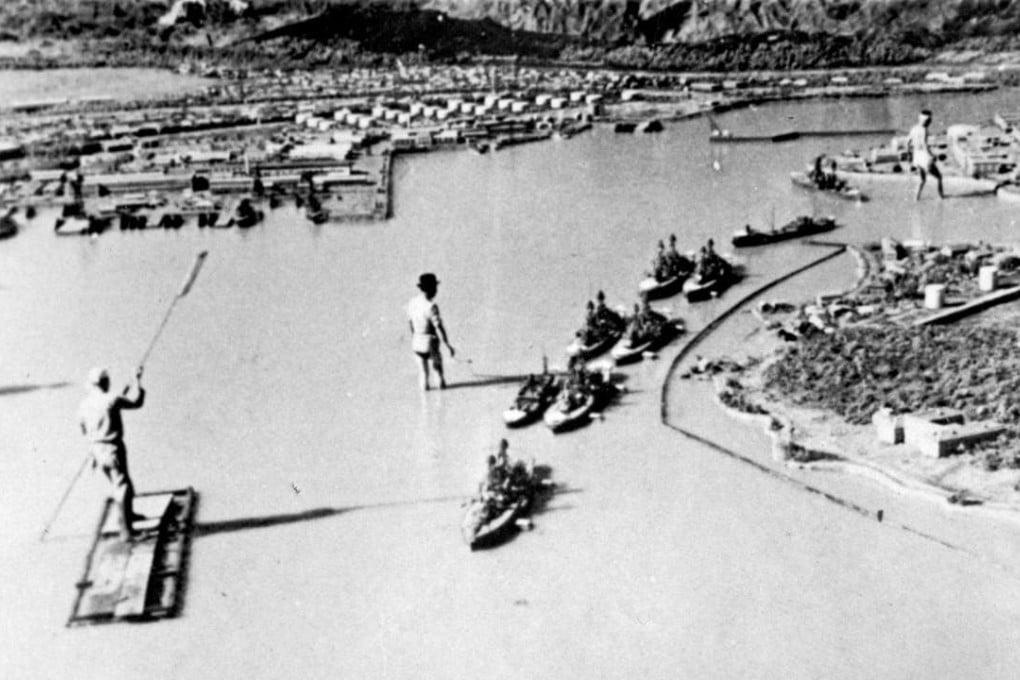 A model made for a Japanese propaganda film on the Pearl Harbour raid, showing ships located as they were during the December 7, 1941 attack. Photo: Reuters