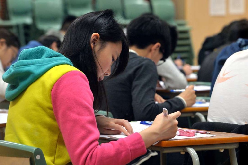 Students were tested on their ability in science, maths and reading. Photo: SCMP Pictures