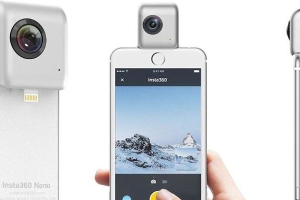 The Insta360 Nano allows users to shoot and live-stream virtual reality panoramic stills and videos directly from an iPhone.