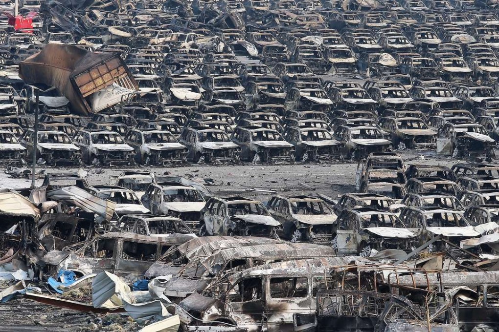 Twin blasts at a chemical storage facility in Tianjin last year killed 173 people and left nearly 800 injured. Photo: SCMP Pictures