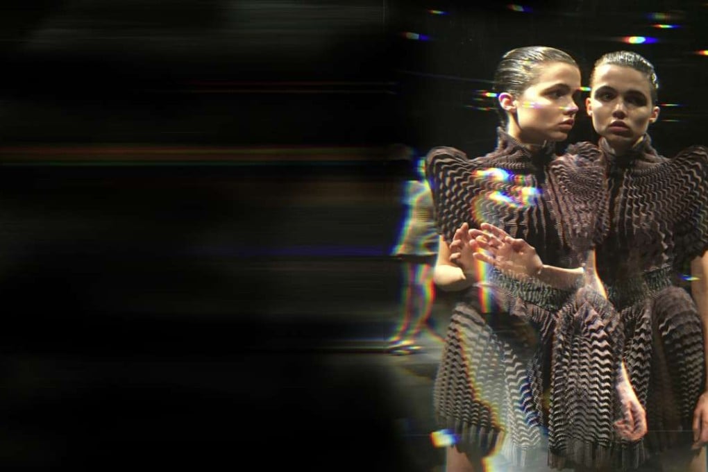 Outfits from fashion designer Iris Van Herpen’s autumn-winter 2016 collection. Photo: Jing Zhang