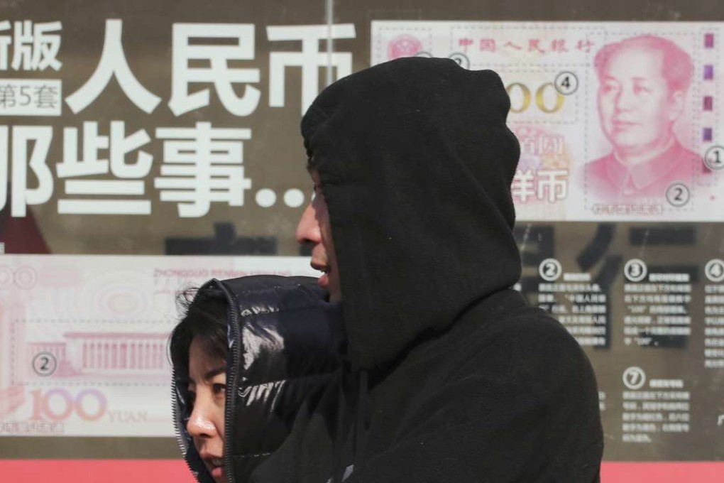 China’s yuan has appreciated against the non-dollar CFETS RMB Index since October, even as it dropped against the US dollar. Photo: AP