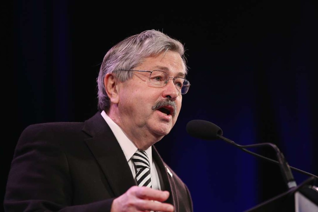 Terry Branstad first met China’s President Xi Jinping in 1985 when he visited Iowa. Photo: AFP