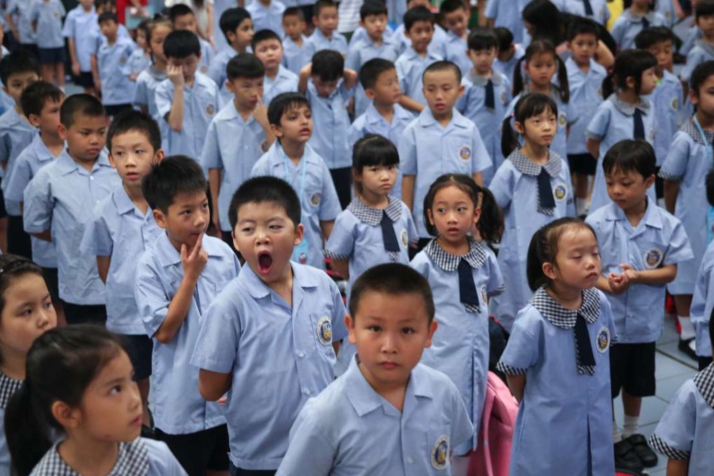 Pupils at Fresh Fish Traders' School in Tai Kok Tsui in September. Photo: Sam Tsang