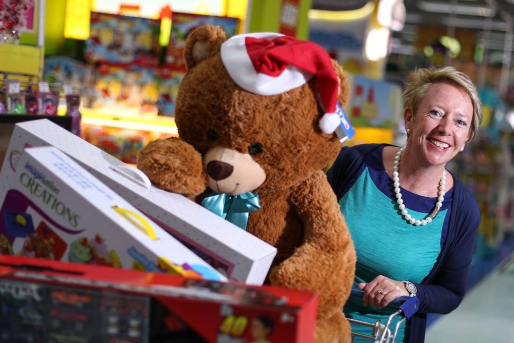 Toys “R” Us regional general manager Jo Hall said the company was “very happy”to contribute to Operation Santa Claus again. Photo: Nora Tam