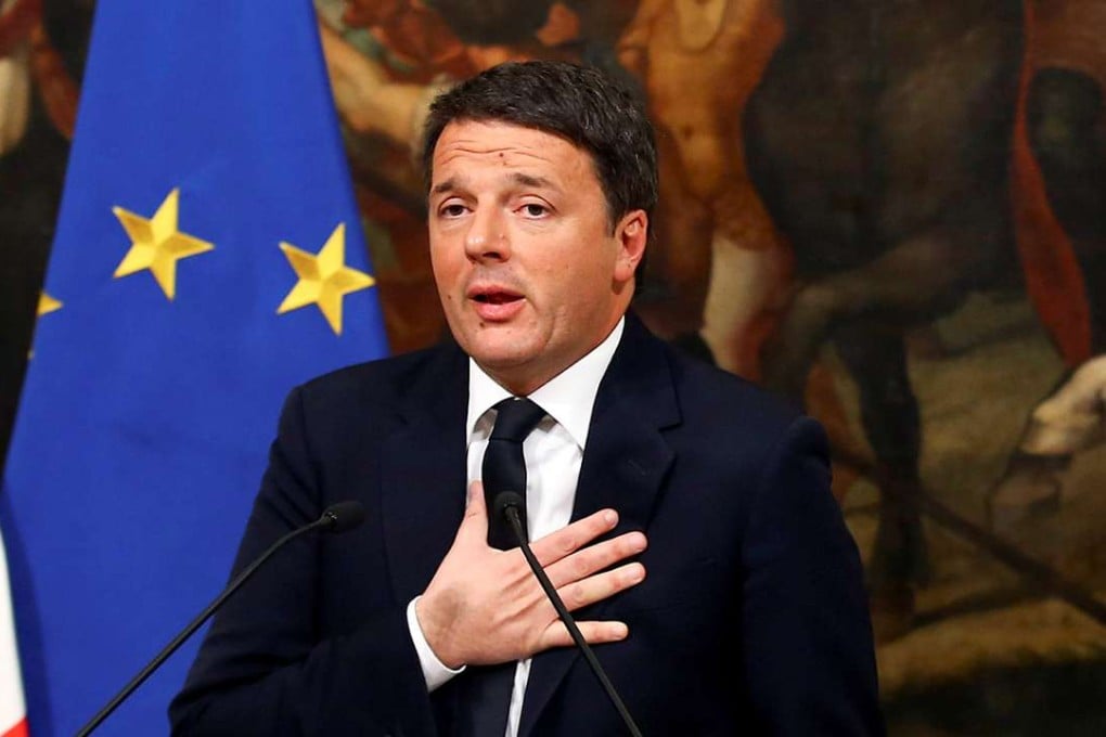 Outgoing Italian prime minister Matteo Renzi. Photo: Reuters