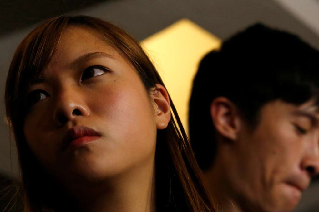 Pro-independence activists Yau Wai-ching (left) and Sixtus Baggio Leung Chung-hang. Photo: Reuters