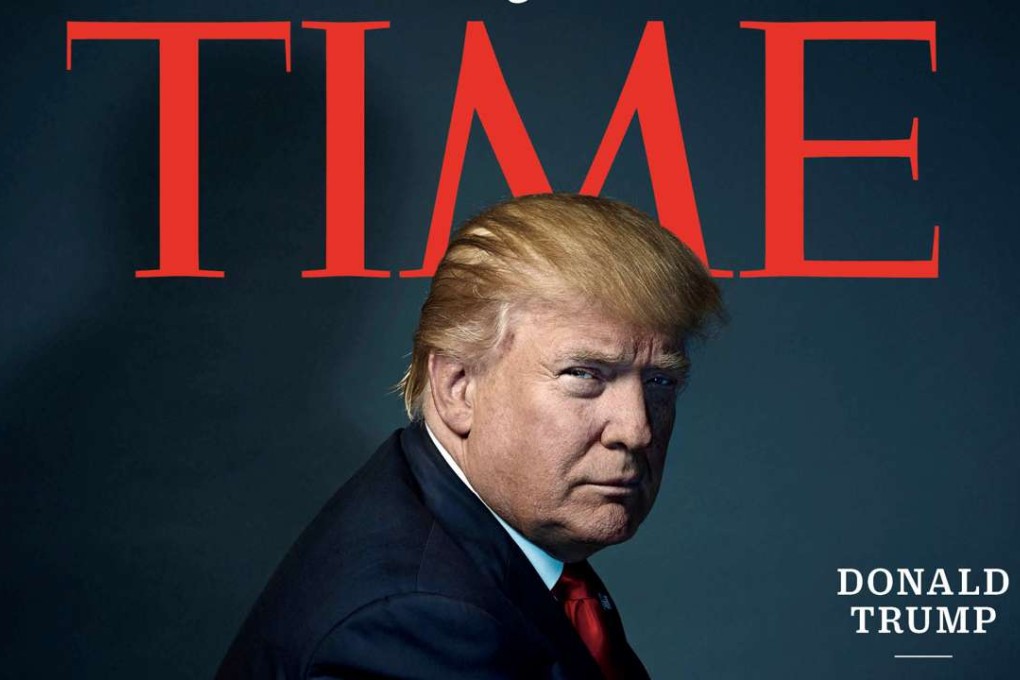 US president-elect Donald Trump on the cover of Time magazine. Photo: Reuters