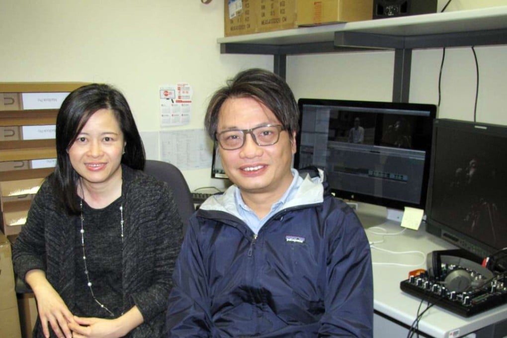 RTHK’s Amy Kwong Sze-yin and Matthew Mak Chi-hang ahead of the documentary’s local broadcast. Photo: Oliver Chou