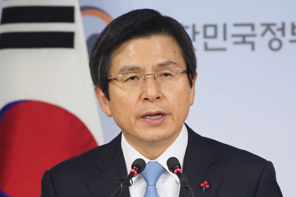 South Korean Prime Minister Hwang Kyo-ahn. Photo: Kyodo