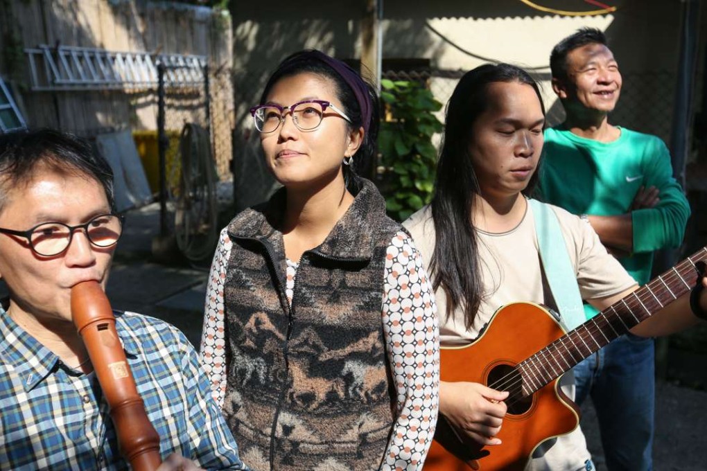 The New Territories villagers in full musical flight. Photo: Xiaomei Chen