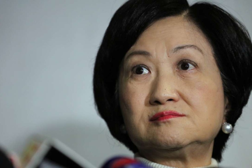 Regina Ip says she welcomes competition from Carrie Lam in the race for chief executive. Photo: Felix Wong.