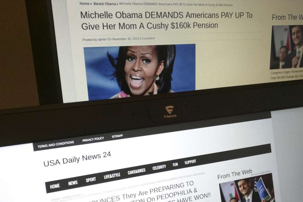 Some experts believe that fake news helped to influence the outcome of the US presidential election. Photo: AP